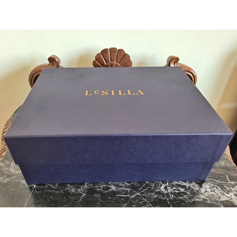 ❤️ Le Silla Petalo 100 blush pink suede macaron 39 - Picture 8 of 12